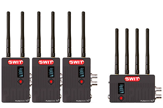SWIT FLOW2000 650M WIRELESS (1 VERİCİ 3 ALICI SET)